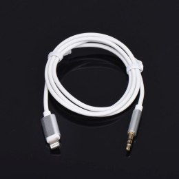 Kabel AUX Lightning (męski) do Jack 3,5 mm (męski) biały