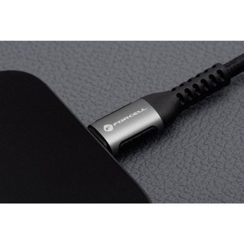 Kabel USB A do Lightning Forcell F-Energy 2,4A 12W Cafule 2 m C257 czarny