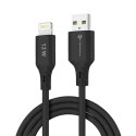 Kabel USB A do Lightning Forcell F-Energy 2,4A 12W Silicone 1 m C343 czarny