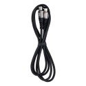 Kabel USB C do Lightning Blue Star 2,4A z oplotem 1,2 m TFK-DC-003 czarny
