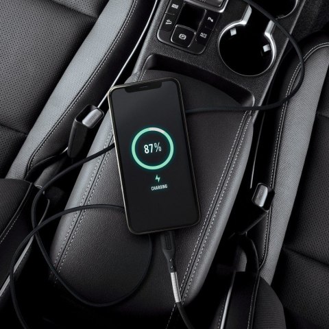 Kabel USB C do Lightning Forcell F-Energy PD 3A 27W Carbon 1 m CB-01C czarny