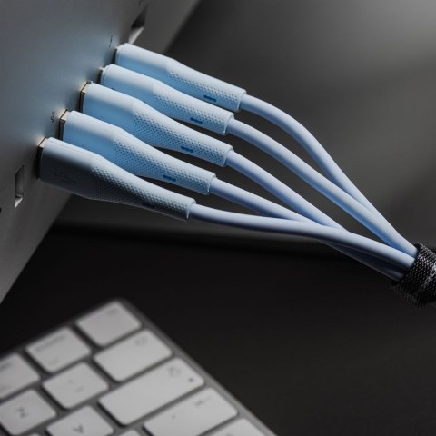 Kabel USB C do Lightning Forcell F-Energy PD 3A 27W Silicone 1 m C346 niebieski