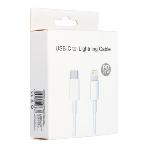Kabel USB C do Lightning PD 3A 27W 1 m C291 box biały