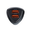 Ładowarka samochodowa Forcell F-Energy Carbon 2 x USB A QC3.0 3A 36W CC50-2A czarna