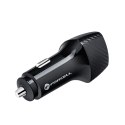Ładowarka samochodowa Forcell F-Energy Carbon USB C QC3.0 PD 3A 20W + kabel USB C do Lightning CC50-1C czarna