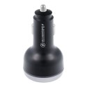 Ładowarka samochodowa USB A + 2 x Typ C PD QC3.0 3A 191W CC69-2C1A black
