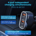 Ładowarka samochodowa VEGER 2 x USB A + 2 x Typ C PD QC 3A 66W CC53-2A2C czarna