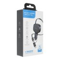 Ładowarka samochodowa VEGER USB C + kabel USB C / Lightning QC PD 84W CC89 czarna