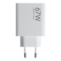 XIAOMI oryginalna ładowarka sieciowa USB A QC3.0 3A 67W MDY-15-ET biała bulk