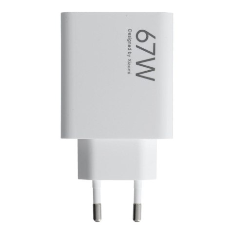 XIAOMI oryginalna ładowarka sieciowa USB A QC3.0 3A 67W MDY-15-ET biała bulk