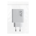XIAOMI oryginalna ładowarka sieciowa USB A QC3.0 3A 67W MDY-15-ET biała bulk