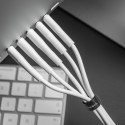 Kabel USB A do Micro USB Forcell F-Energy QC3.0 2,4A 18W Silicone 1 m C341 biały