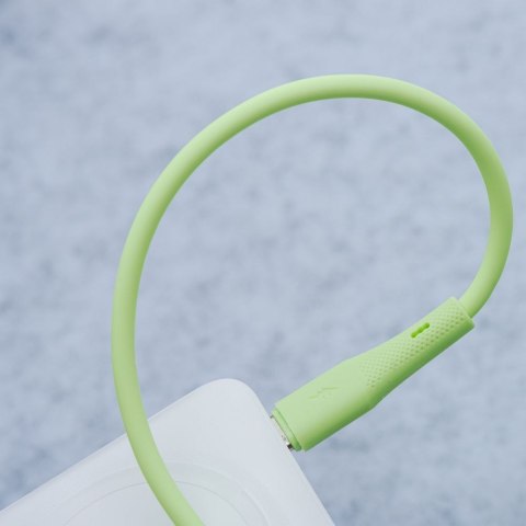 Kabel USB A do Micro USB Forcell F-Energy QC3.0 2,4A 18W Silicone 1 m C341 zielony
