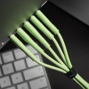 Kabel USB A do Micro USB Forcell F-Energy QC3.0 2,4A 18W Silicone 1 m C341 zielony