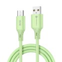 Kabel USB A do Micro USB Forcell F-Energy QC3.0 2,4A 18W Silicone 1 m C341 zielony