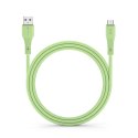 Kabel USB A do Micro USB Forcell F-Energy QC3.0 2,4A 18W Silicone 1 m C341 zielony