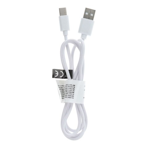 Kabel USB A do Typ C 2.0 C366 (długa koncówka 8mm) 1 m biały