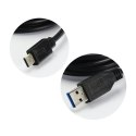 Kabel USB A do Typ C 3.0 2A HD2 2 m czarny