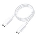 Kabel USB C do USB C Blue Star 3A 1,2 m biały
