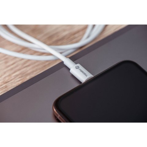 Kabel USB C do USB C Forcell F-Energy QC4.0 PD 5A 100W 2 m C339 biały