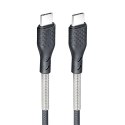 Kabel USB C do USB C Forcell F-Energy QC4.0 PD 5A 66W Carbon 1 m CB-02C czarny