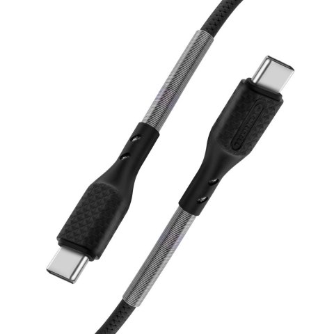 Kabel USB C do USB C Forcell F-Energy QC4.0 PD 5A 66W Carbon 1 m CB-02C czarny