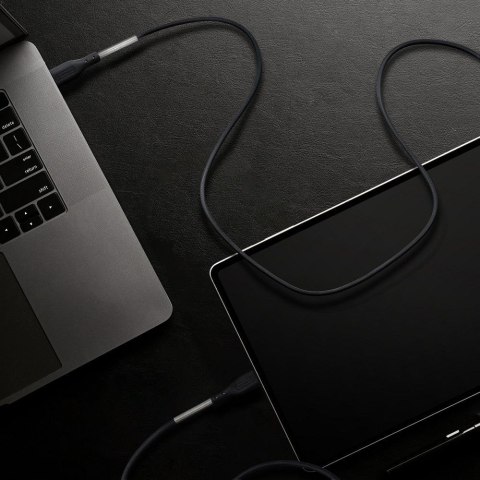 Kabel USB C do USB C Forcell F-Energy QC4.0 PD 5A 66W Carbon 1 m CB-02C czarny