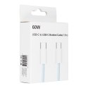 Kabel USB C do USB C PD QC3.0 3A 60W 1,5 m C263 niebieski