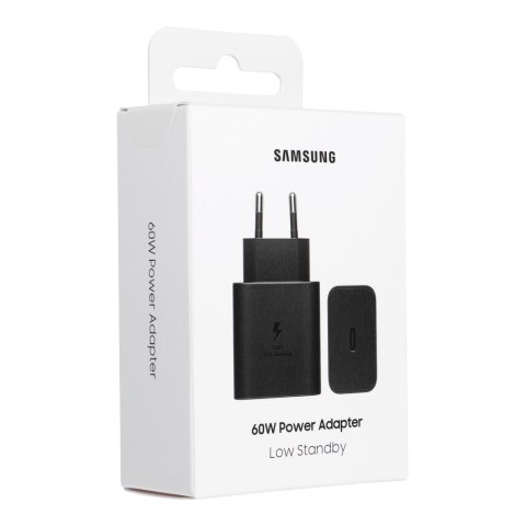 SAMSUNG oryginalna ładowarka sieciowa Typ C PD 3A 60W EP-T6010NBEGWW czarna blister