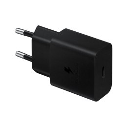SAMSUNG oryginalna ładowarka sieciowa Typ C + kabel Typ C do Typ C PD 3A 15W EP-T1510XBEGEU czarna blister