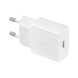 SAMSUNG oryginalna ładowarka sieciowa Typ C + kabel Typ C do Typ C PD 3A 15W EP-T1510XWEGEU biała blister