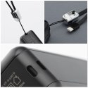 Wielofunkcyjna ładowarka Forcell F-Energy 6w1 USB A + USB C PD 45W + power bank 15000 mAh + ładowanie bezprzewodowe 15W czarna