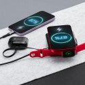 Wielofunkcyjna ładowarka Forcell F-Energy 6w1 USB A + USB C PD 45W + power bank 15000 mAh + ładowanie bezprzewodowe 15W czarna