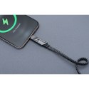 Kabel 4w1 USB C / USB A do USB C / Lightning Forcell F-Energy QC PD 3A 60W 1 m C241 chrom