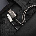 Kabel USB A do USB C Forcell F-Energy QC3.0 66W Metal 1 m C234 srebrny