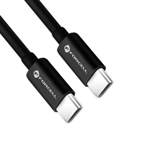 Kabel USB C do USB C Forcell F-Energy QC4.0 PD 3A 60W 0,25 m C338 czarny
