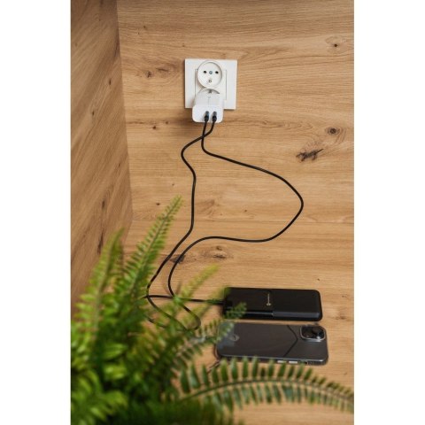 Kabel USB C do USB C Forcell F-Energy QC4.0 PD 3A 60W 1 m C338 czarny