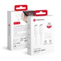 Kabel USB C do USB C Forcell F-Energy QC4.0 PD 3A 60W 2 m C338 biały