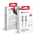 Kabel USB C do USB C Forcell F-Energy QC4.0 PD 3A 60W Metal 1 m C237 srebrny