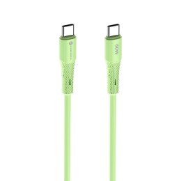 Kabel USB C do USB C Forcell F-Energy QC4.0 PD 3A 60W Silicone 1 m C344 zielony