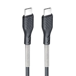 Kabel USB C do USB C Forcell F-Energy QC4.0 PD 5A 100W Carbon 1 m CB-04C czarny