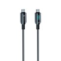 Kabel USB C do USB C Forcell F-Energy QC4.0 PD 5A 100W Digital 1,2 m C277 czarny