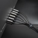 Kabel USB C do USB C Forcell F-Energy QC4.0 PD 5A 100W E-Mark Metal 1 m C239 srebrny