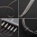 Kabel USB C do USB C Forcell F-Energy QC4.0 PD 5A 100W E-Mark Metal 1 m C239 srebrny