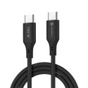 Kabel USB C do USB C Forcell F-Energy QC4.0 PD 5A 100W Silicone 1 m C347 czarny