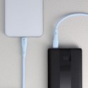 Kabel USB C do USB C Forcell F-Energy QC4.0 PD 5A 100W Silicone 1 m C347 niebieski