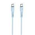 Kabel USB C do USB C Forcell F-Energy QC4.0 PD 5A 100W Silicone 1 m C347 niebieski