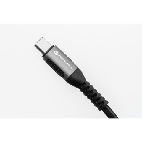 Kabel USB C do USB C Forcell F-Energy QC4.0 PD 5A 240W Cafule 2 m C263 czarny