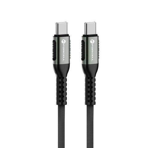 Kabel USB C do USB C Forcell F-Energy QC4.0 PD 5A 240W Cafule 2 m C263 czarny