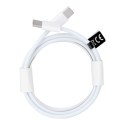 Kabel USB C do USB C PD QC3.0 3A 30W 2 m HD26 box biały